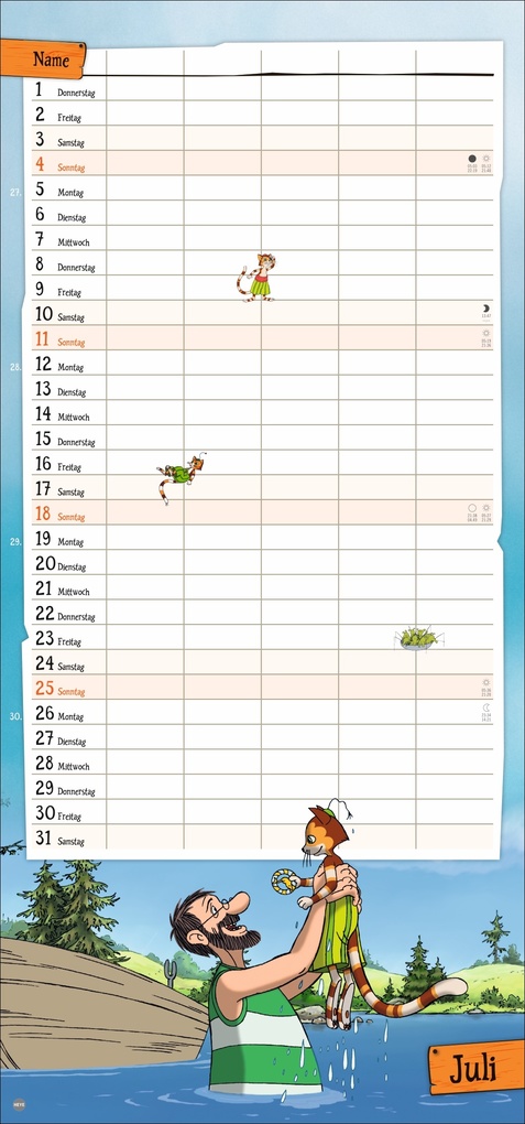 Weitere Ansicht: Pettersson und Findus Familienplaner 2027 | Sven Nordqvist
