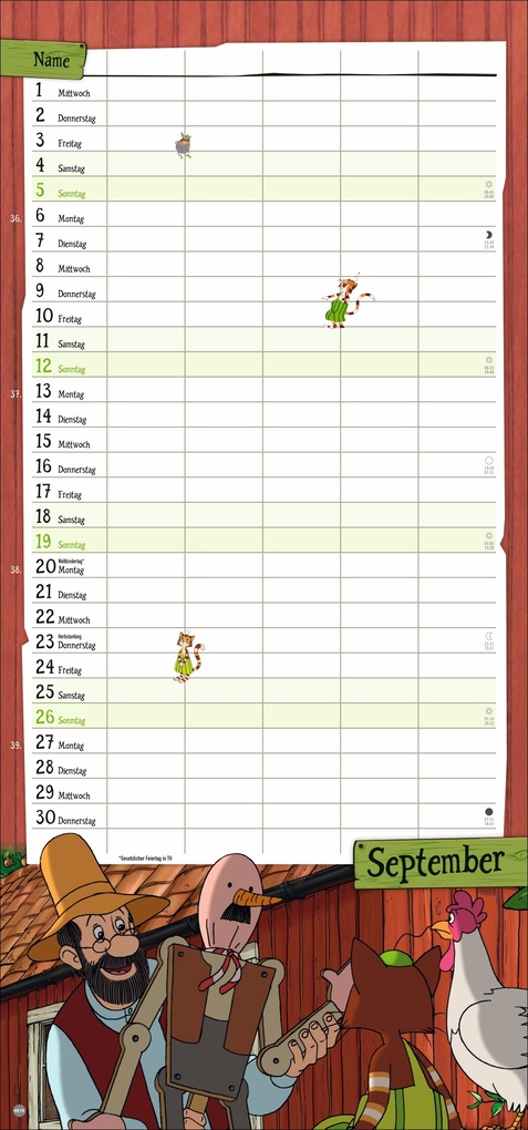 Weitere Ansicht: Pettersson und Findus Familienplaner 2027 | Sven Nordqvist