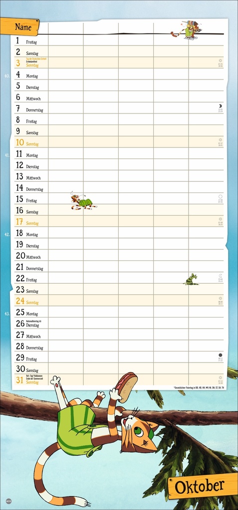 Weitere Ansicht: Pettersson und Findus Familienplaner 2027 | Sven Nordqvist