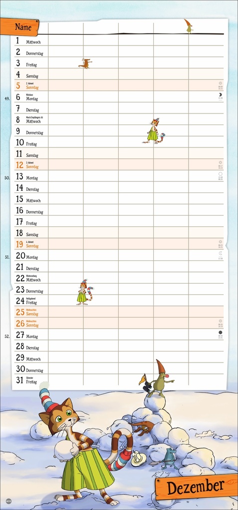 Weitere Ansicht: Pettersson und Findus Familienplaner 2027 | Sven Nordqvist