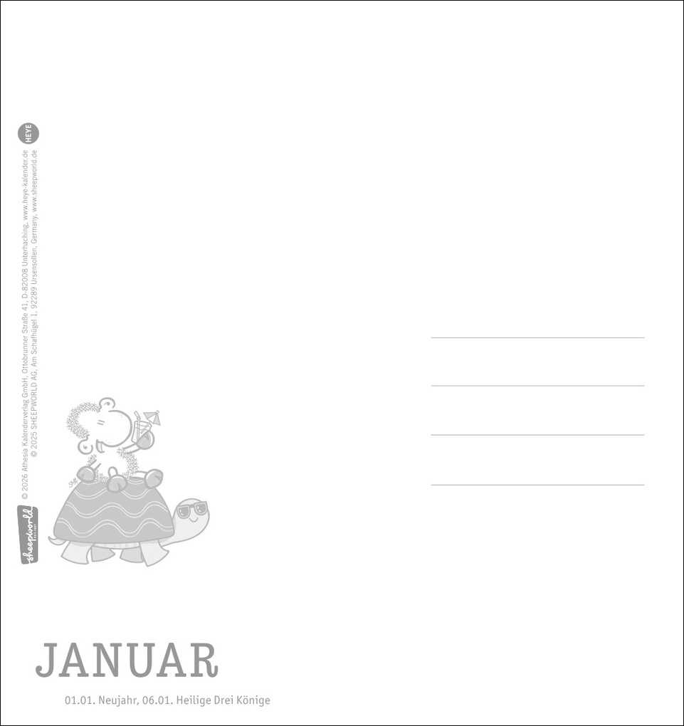 Weitere Ansicht: sheepworld Postkartenkalender 2027