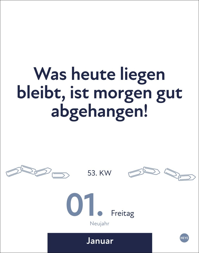 Weitere Ansicht: Die besten Sprüche für lange Bürotage Tagesabreißkalender 2027