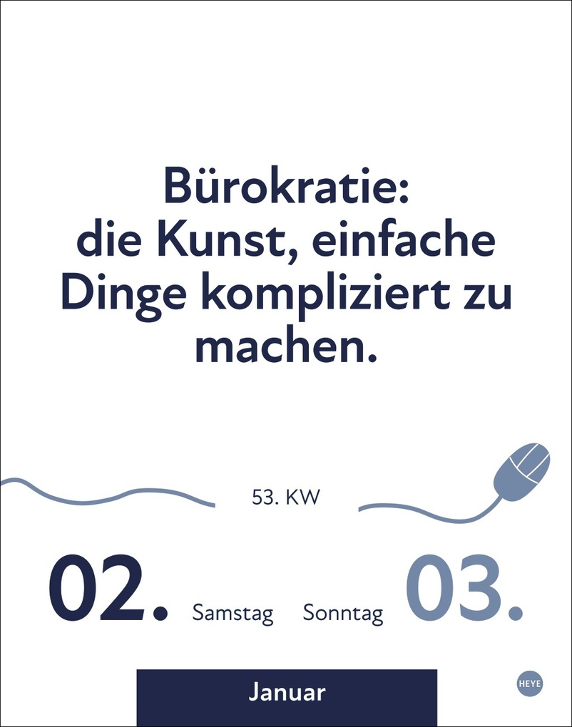 Weitere Ansicht: Die besten Sprüche für lange Bürotage Tagesabreißkalender 2027