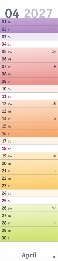 Weitere Ansicht: Bunte Wochen Langplaner 2027