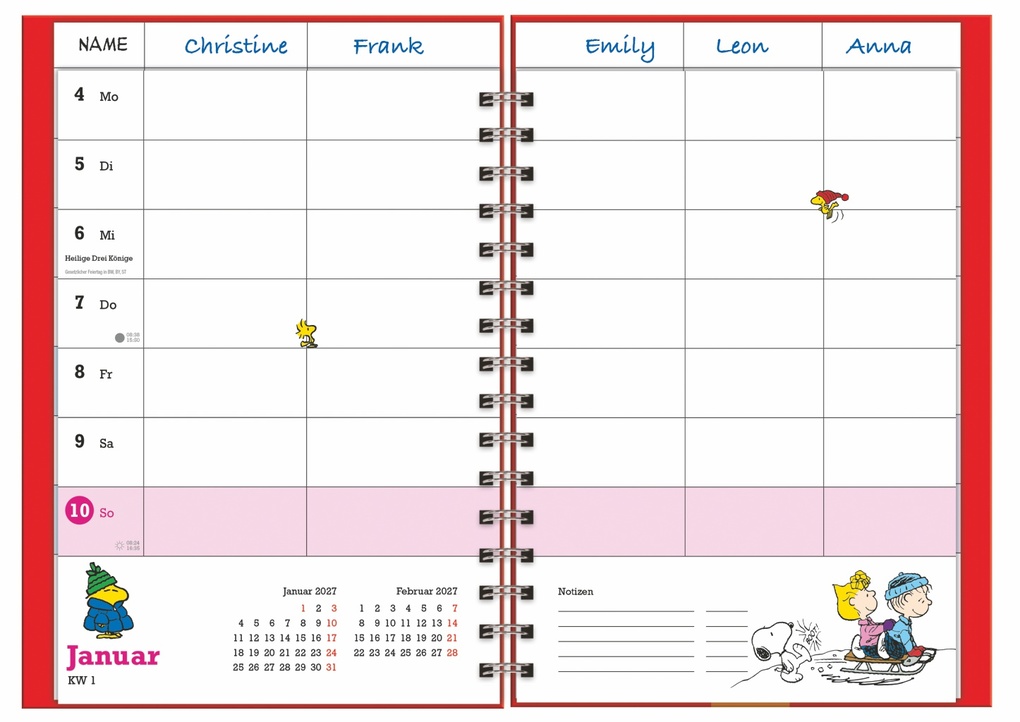 Weitere Ansicht: Peanuts Familienplaner-Buch A5 2027