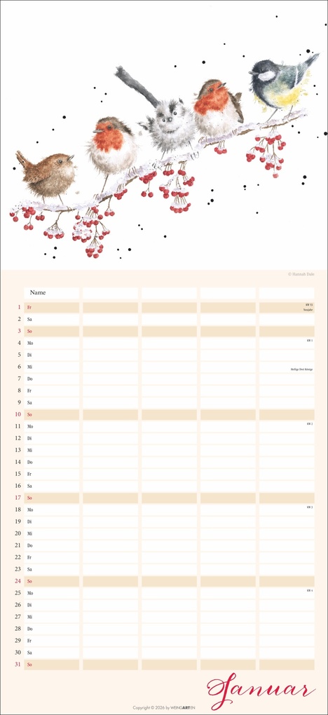 Weitere Ansicht: Happy Family Familienplaner 2027 | Hannah Dale