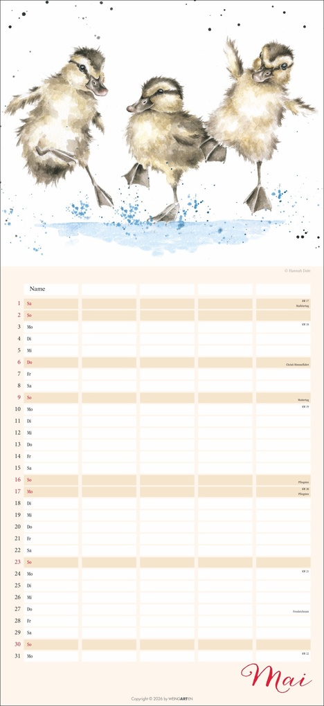 Weitere Ansicht: Happy Family Familienplaner 2027 | Hannah Dale