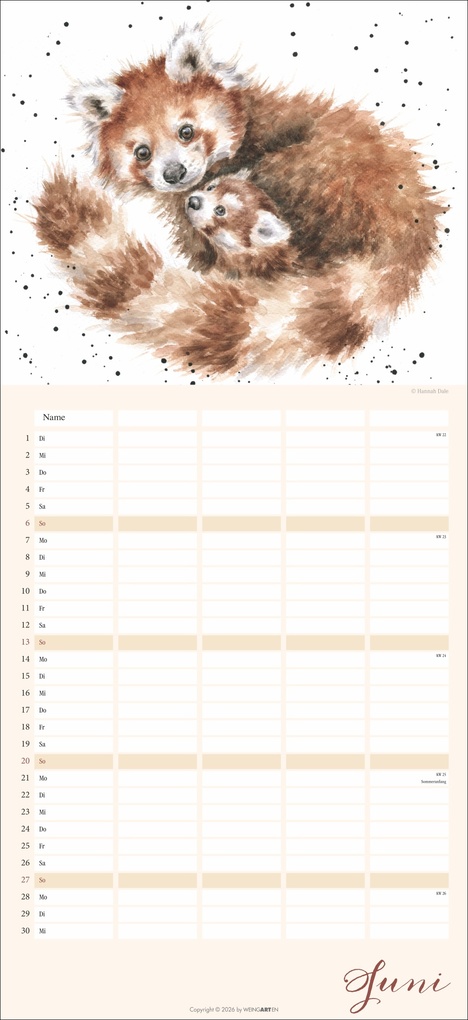 Weitere Ansicht: Happy Family Familienplaner 2027 | Hannah Dale