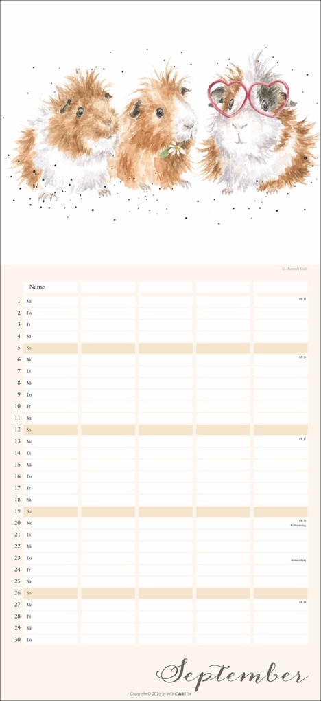 Weitere Ansicht: Happy Family Familienplaner 2027 | Hannah Dale