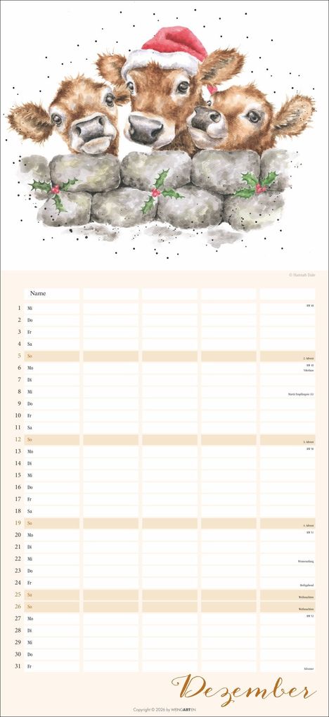 Weitere Ansicht: Happy Family Familienplaner 2027 | Hannah Dale