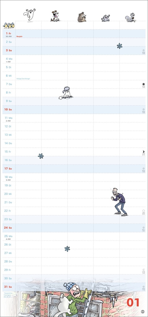 Weitere Ansicht: Simons Katze Familienplaner 2027 | Simon Tofield