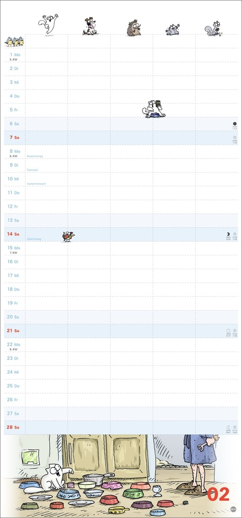 Weitere Ansicht: Simons Katze Familienplaner 2027 | Simon Tofield