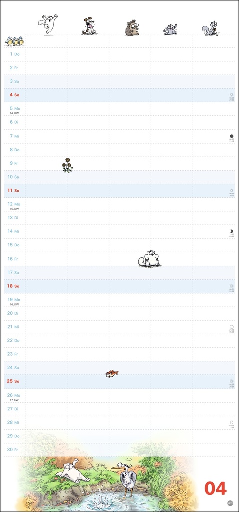 Weitere Ansicht: Simons Katze Familienplaner 2027 | Simon Tofield