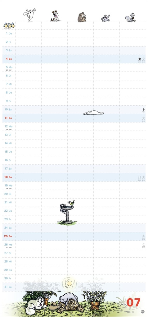 Weitere Ansicht: Simons Katze Familienplaner 2027 | Simon Tofield