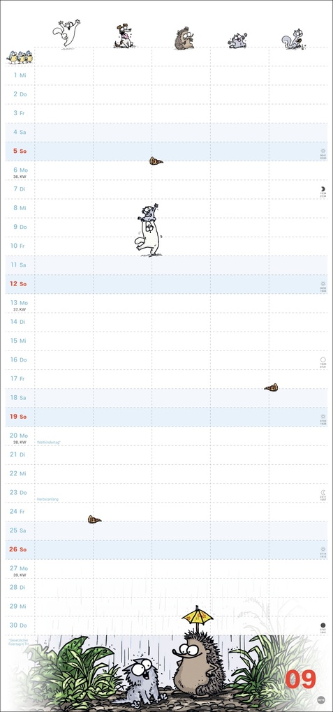 Weitere Ansicht: Simons Katze Familienplaner 2027 | Simon Tofield