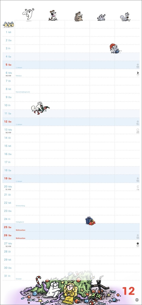 Weitere Ansicht: Simons Katze Familienplaner 2027 | Simon Tofield