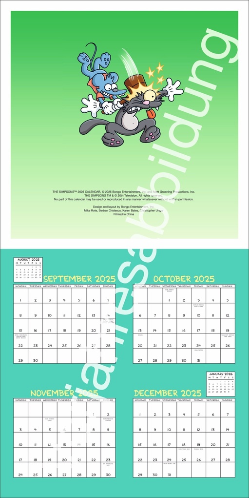 Weitere Ansicht: The Simpsons Broschurkalender 2027