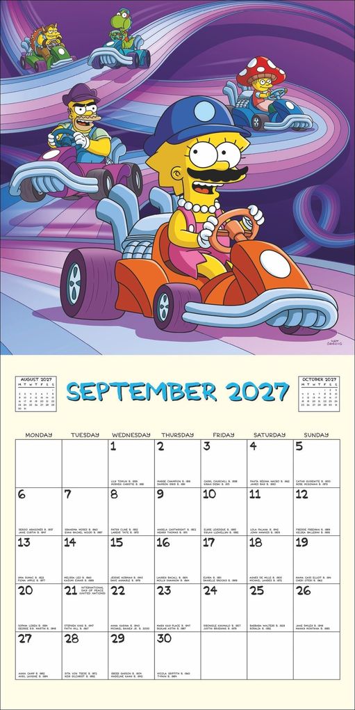 Weitere Ansicht: The Simpsons Broschurkalender 2027