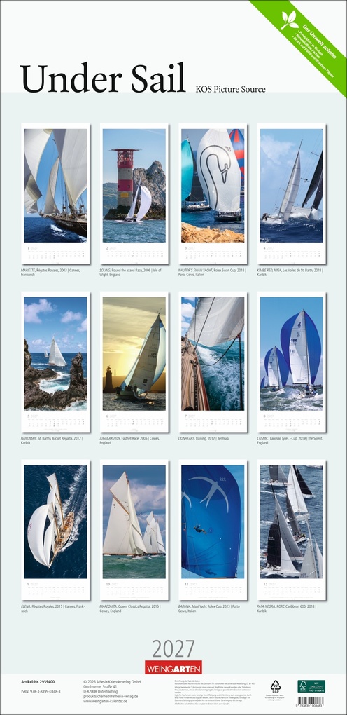 Weitere Ansicht: Under Sail Kalender 2027