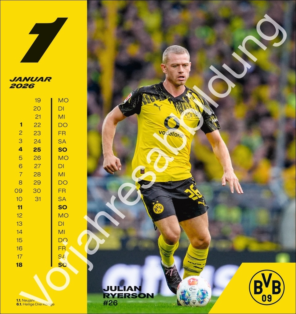Weitere Ansicht: BVB Postkartenkalender 2027