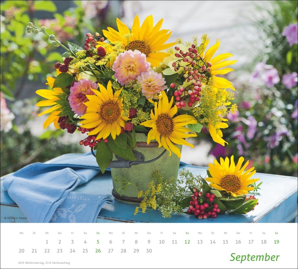 Weitere Ansicht: times&more Blumen Bildkalender 2027