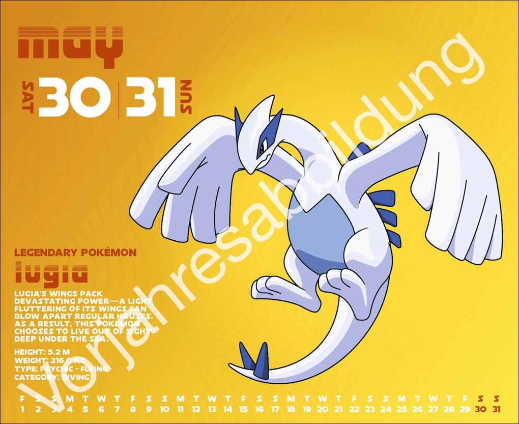 Weitere Ansicht: Pokémon Tagesabreißkalender 2027