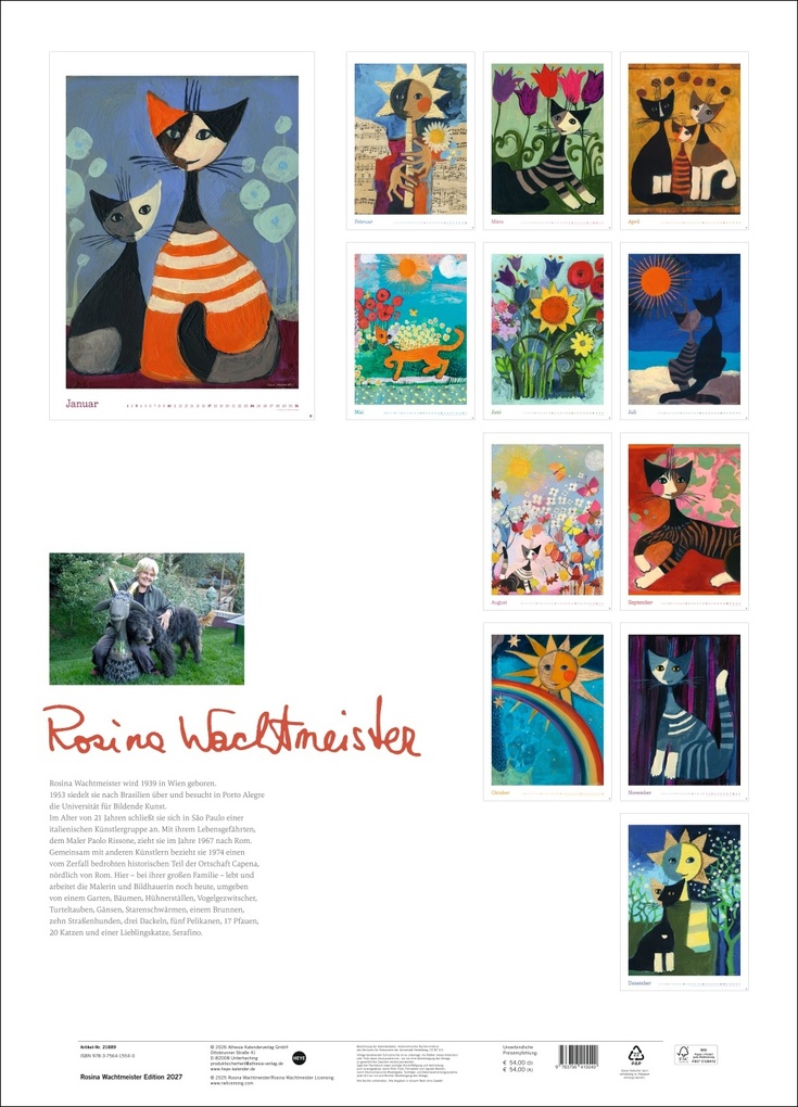 Weitere Ansicht: Rosina Wachtmeister Edition Kalender 2027 | Rosina Wachtmeister