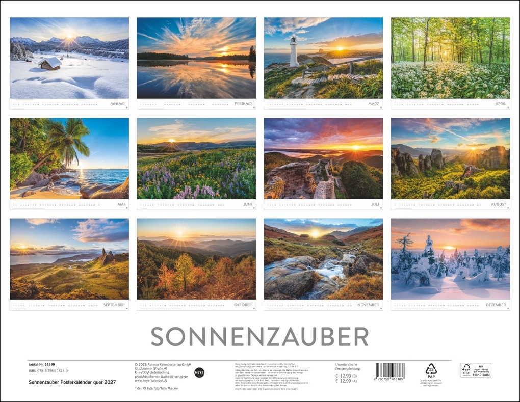 Weitere Ansicht: Sonnenzauber Posterkalender 2027