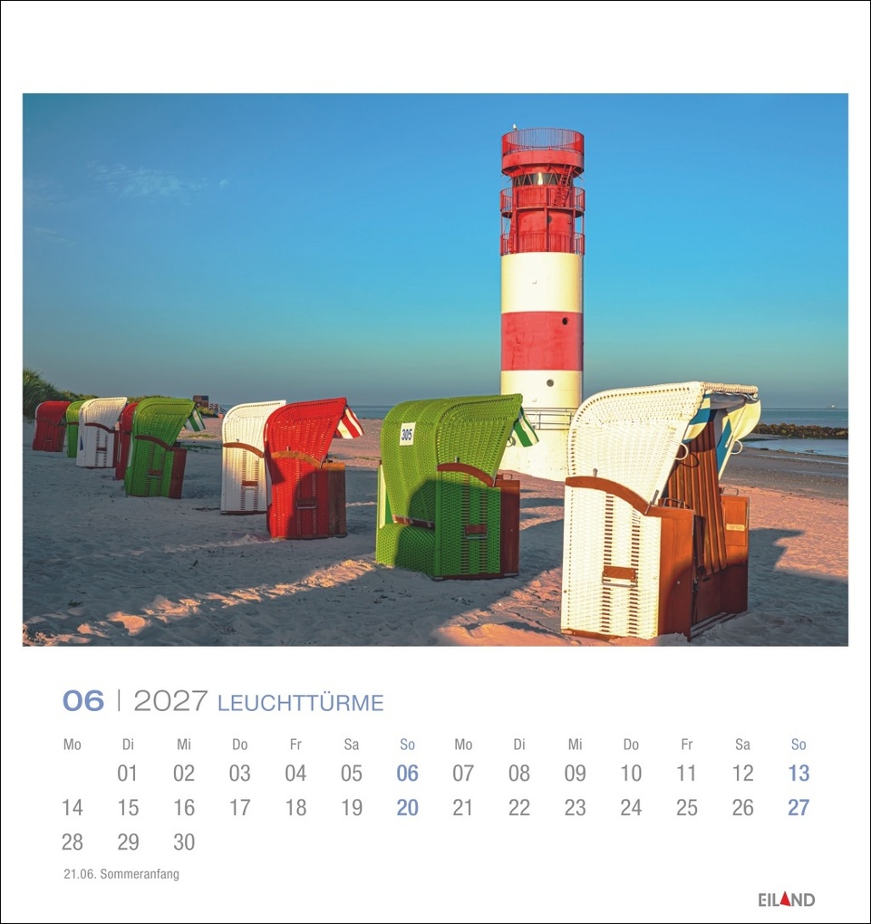 Weitere Ansicht: Leuchttürme Postkartenkalender 2027 - Leuchten des Nordens