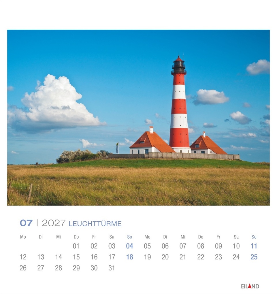 Weitere Ansicht: Leuchttürme Postkartenkalender 2027 - Leuchten des Nordens