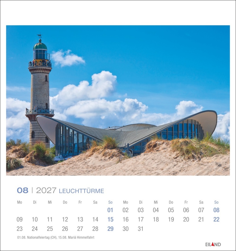 Weitere Ansicht: Leuchttürme Postkartenkalender 2027 - Leuchten des Nordens