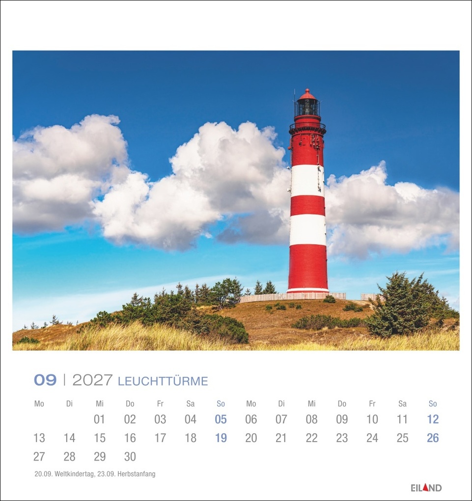 Weitere Ansicht: Leuchttürme Postkartenkalender 2027 - Leuchten des Nordens