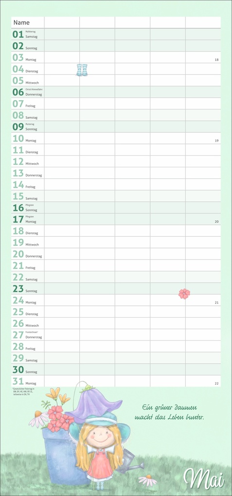 Weitere Ansicht: times&more Zauberwesen Familienplaner 2027