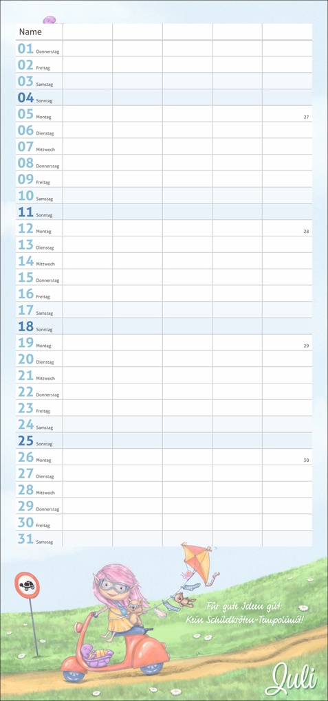 Weitere Ansicht: times&more Zauberwesen Familienplaner 2027