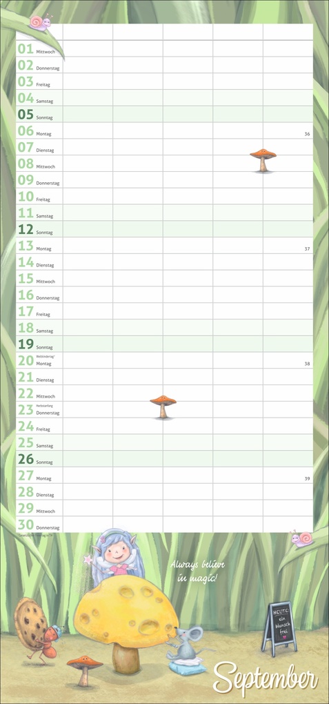 Weitere Ansicht: times&more Zauberwesen Familienplaner 2027