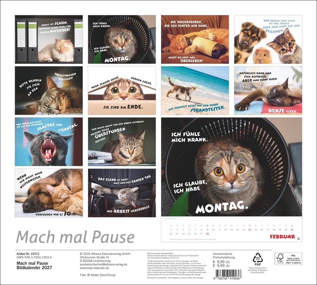 Weitere Ansicht: Mach mal Pause Bildkalender 2027