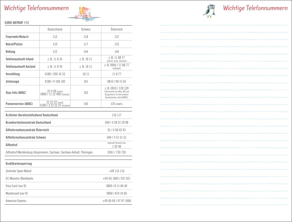 Weitere Ansicht: Helme Heine: Familienplaner-Buch A5 2027 | Helme Heine