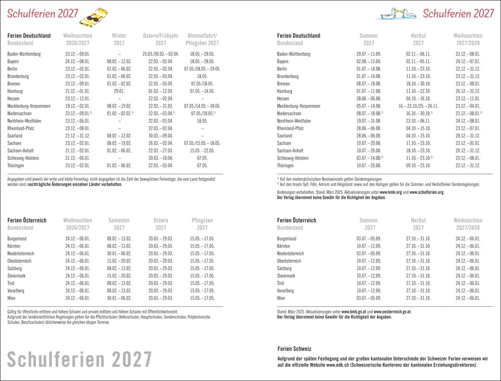 Weitere Ansicht: Helme Heine: Familienplaner-Buch A5 2027 | Helme Heine