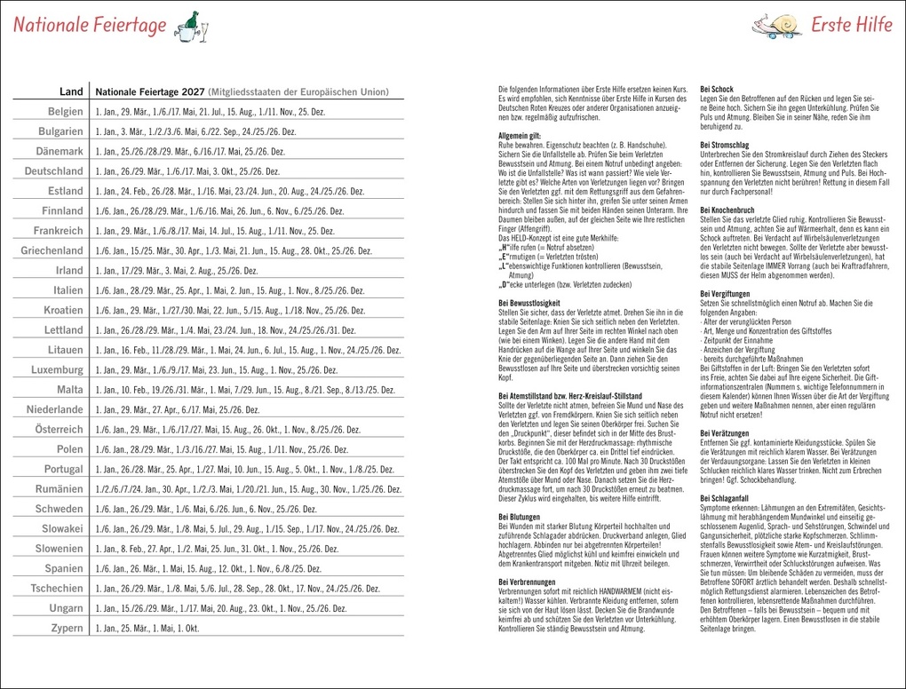 Weitere Ansicht: Helme Heine: Familienplaner-Buch A5 2027 | Helme Heine