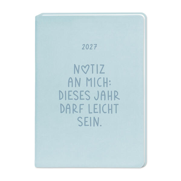 Produktbild: Terminplaner Lederlook 2027 Hellblau