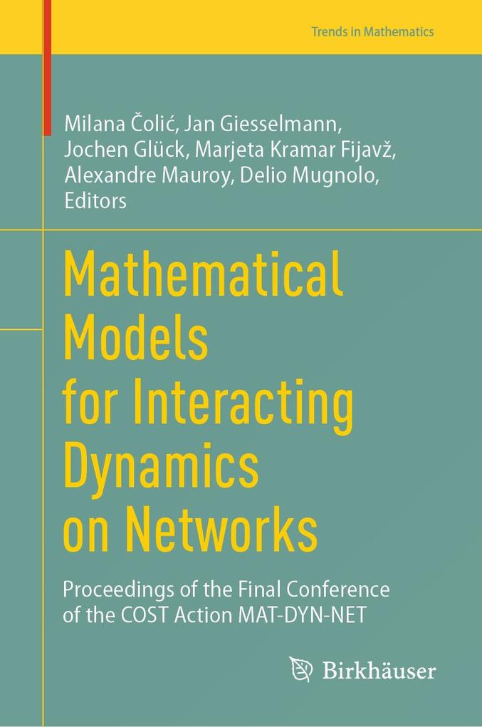 Produktbild: Mathematical Models for Interacting Dynamics on Networks