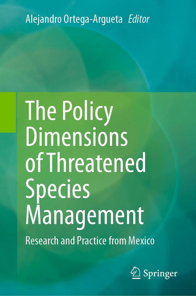 Produktbild: The Policy Dimensions of Threatened Species Management
