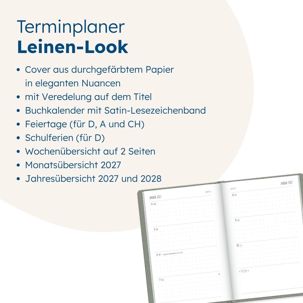 Weitere Ansicht: Terminplaner NatureArt 2027 Spruch