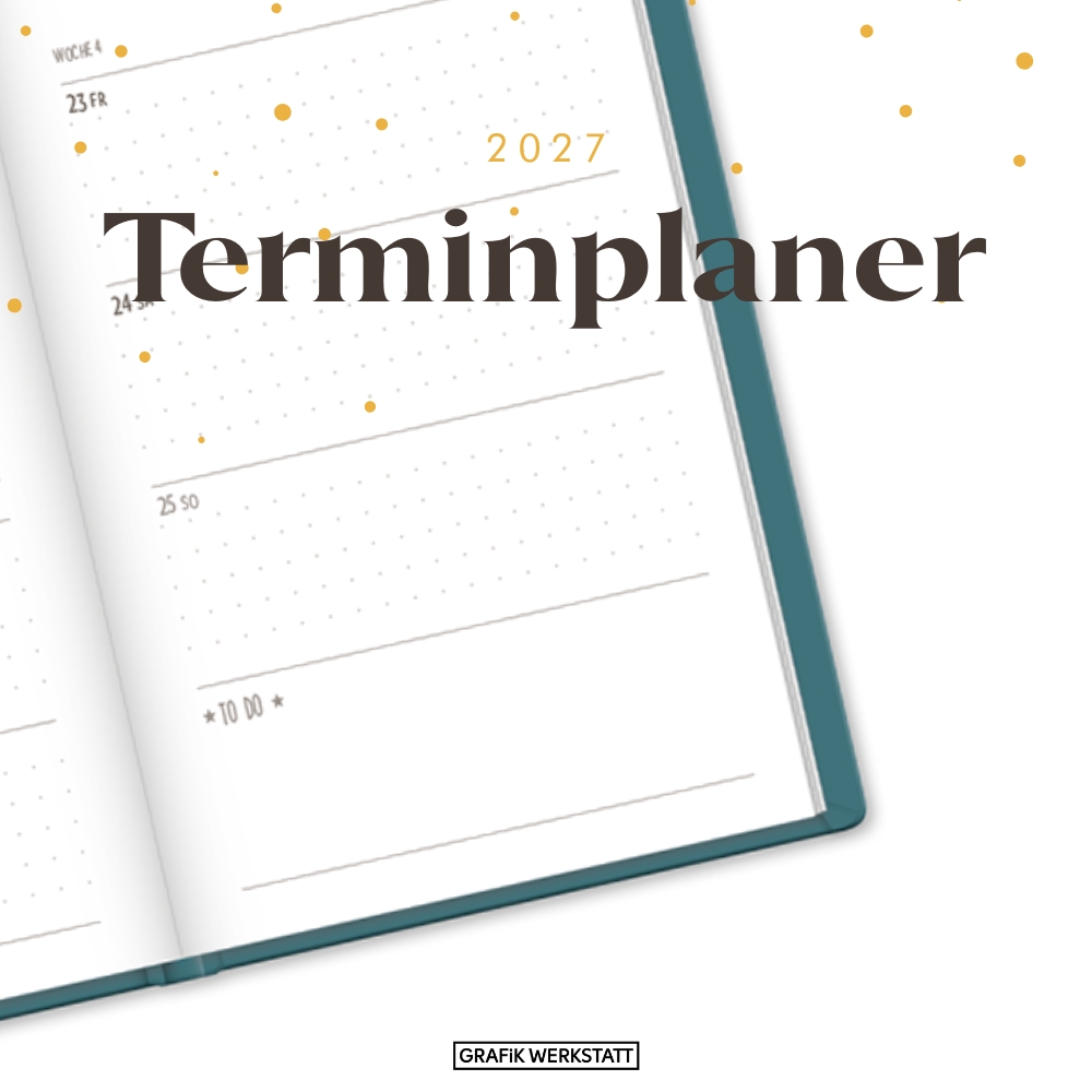 Weitere Ansicht: Terminplaner Lederlook 2027 Schwarz
