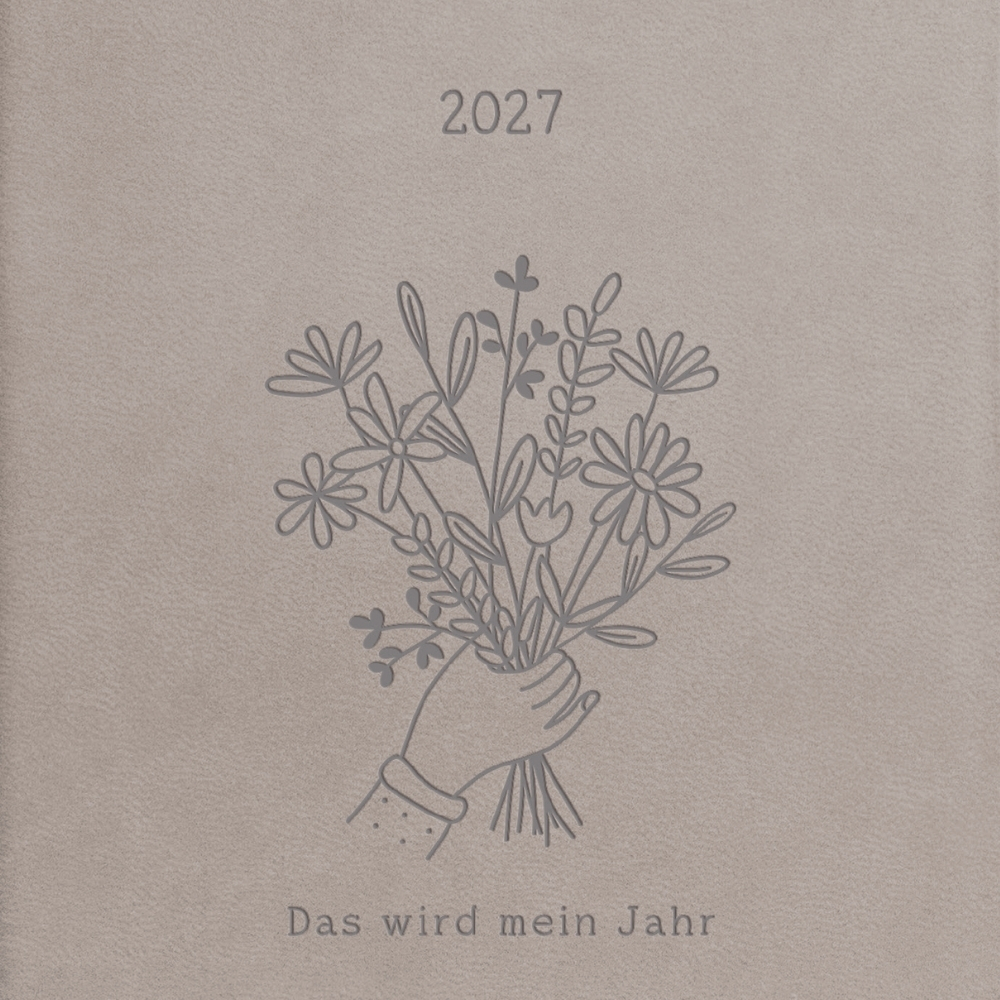 Weitere Ansicht: Terminplaner Lederlook 2027 Taupe