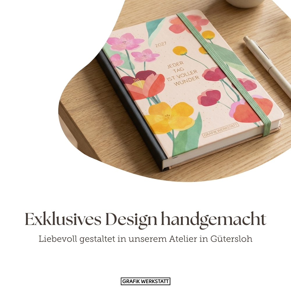 Weitere Ansicht: Terminplaner Lederlook 2027 Taupe