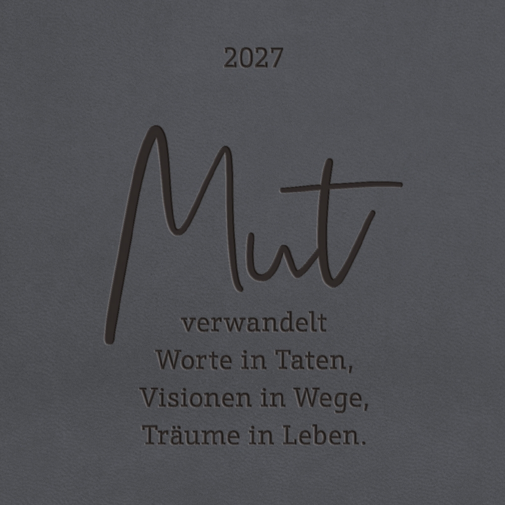 Weitere Ansicht: Terminplaner Lederlook 2027 Schwarz
