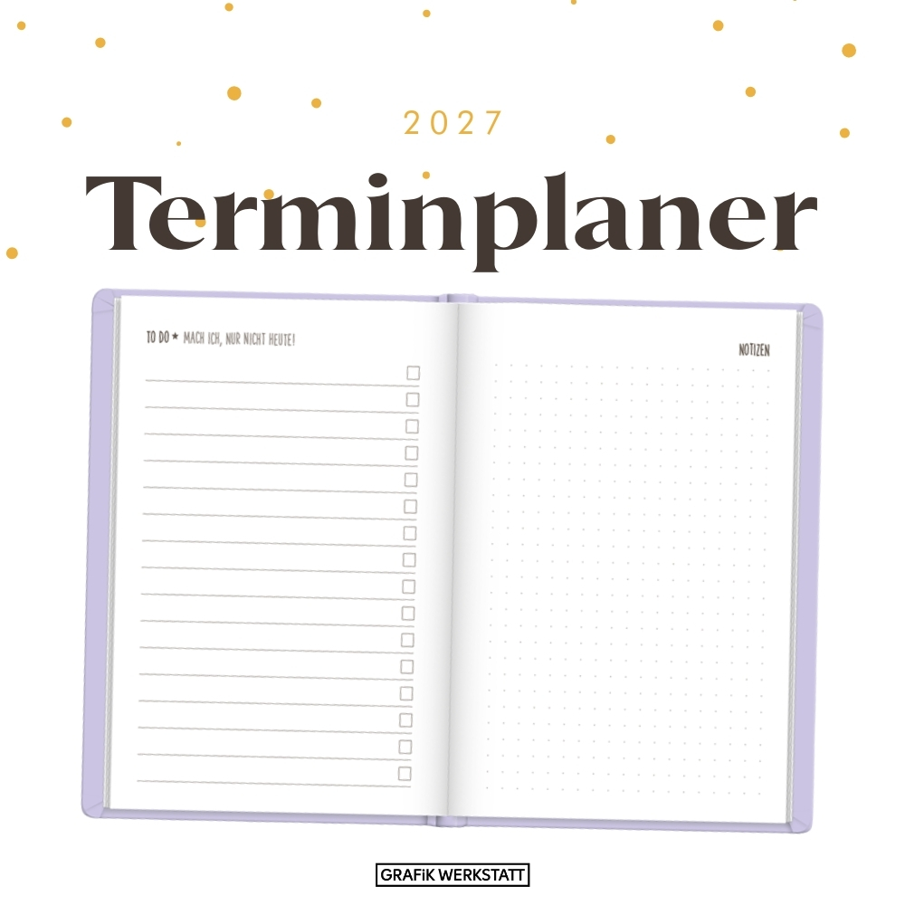 Weitere Ansicht: Terminplaner Lederlook 2027 Schwarz