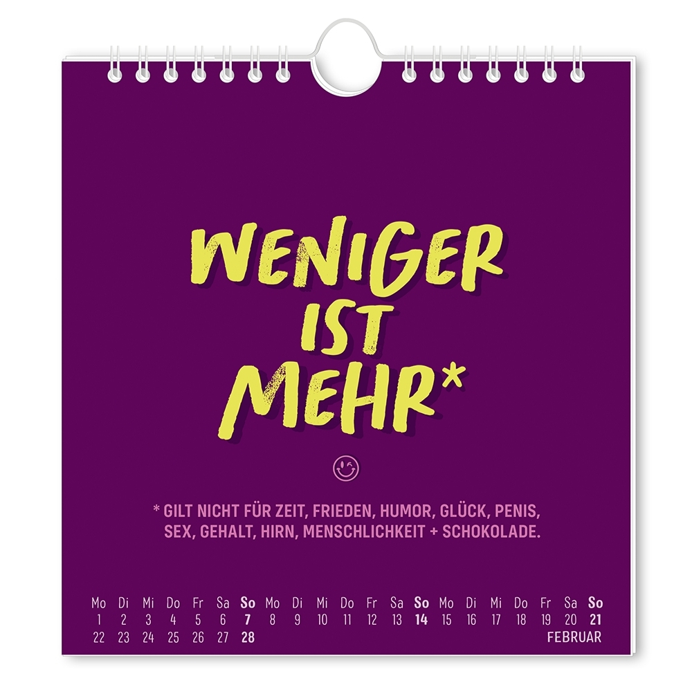 Weitere Ansicht: Postkartenkalender 2027 'Nen Scheiß muss ich!