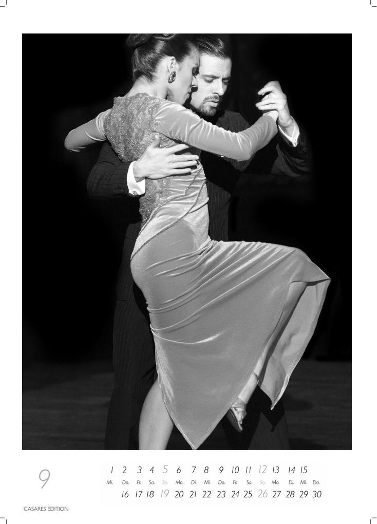 Weitere Ansicht: Tango schwarz-weiss Kalender 2027 - Wandkalender | Fotokalender |Tanzkalender Südamerika 42x59cm - Erleben Sie den Zauber des Tangos - Eleganz, Leidenschaft in einem hochwertigen Kalender. | H. W. Schawe
